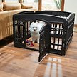 Show in main carousel: Frisco 4-Panel Plastic Dog Exercise Playpen with Door, 24-in H, Black slide 1 of 10