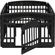 Show in main carousel: Frisco 4-Panel Plastic Dog Exercise Playpen with Door, 24-in H, Black slide 4 of 10