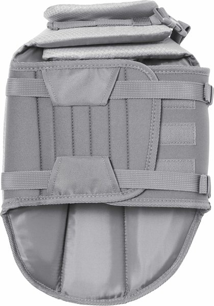 Show full view: Frisco Shark Dog Life Jacket, Gray, X-Small slide 7 of 11