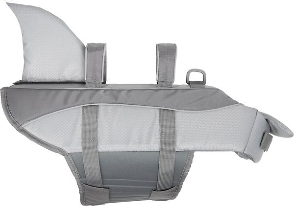 Show full view: Frisco Shark Dog Life Jacket, Gray, Large slide 4 of 11