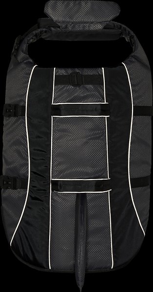 Show full view: Frisco Shark Dog Life Jacket, Gray, Large slide 5 of 11