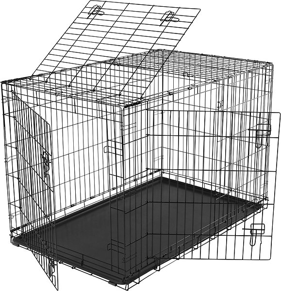 Show full view: Frisco Heavy Duty All-in-1 Multi-Stage 3 Door Collapsible Wire Dog Crate, X-Large slide 5 of 8