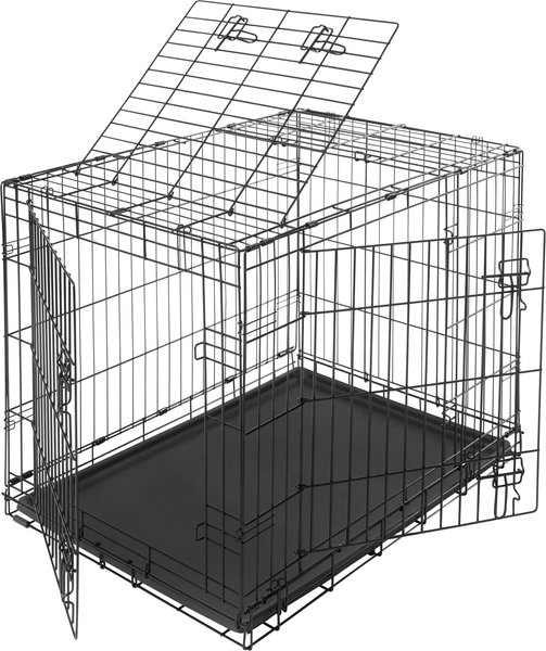 Show full view: Frisco Heavy Duty All-in-1 Multi-Stage 3 Door Collapsible Wire Dog Crate, Med/Large slide 4 of 8