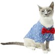 Show in main carousel: Frisco Polka Dot Chambray Dog & Cat Button Up Shirt, Small slide 3 of 9