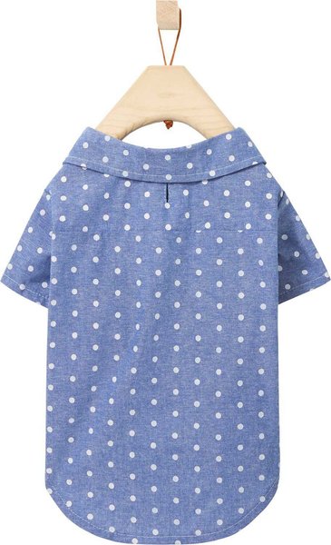 Show full view: Frisco Polka Dot Chambray Dog & Cat Button Up Shirt, Small slide 5 of 9