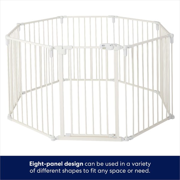 Show full view: Frisco Steel 8-Panel Configurable Dog Gate and Playpen, 30-in, White slide 3 of 9