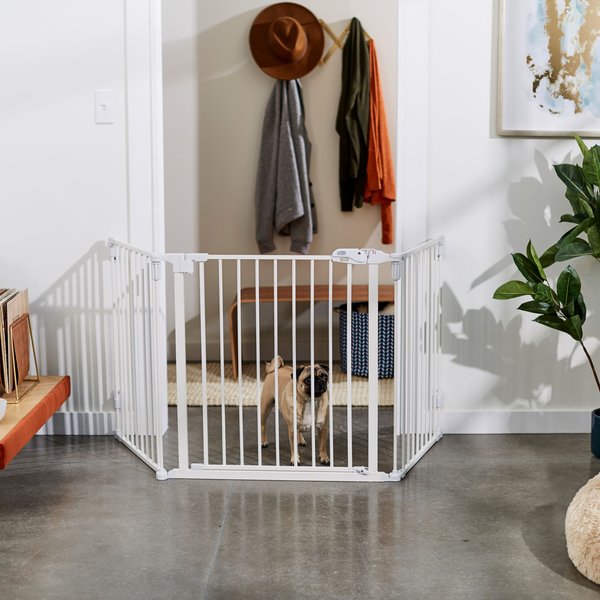 Show full view: Frisco Steel 3-Panel Configurable Dog Gate, 30-in, White slide 4 of 8