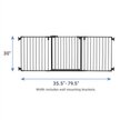 Show in main carousel: Frisco Steel 3-Panel Configurable Dog Gate, 30-in, Black slide 2 of 8