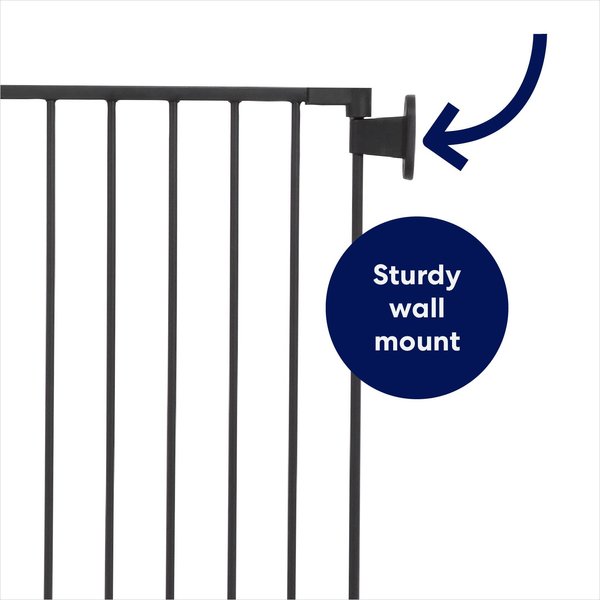 Show full view: Frisco Steel 3-Panel Configurable Dog Gate, 30-in, Black slide 3 of 8