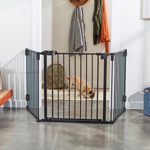 Show full view: Frisco Steel 3-Panel Configurable Dog Gate, 30-in, Black slide 4 of 8