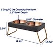 Show in main carousel: Frisco Copper Stainless Steel Elevated Foldable Double Dog & Cat Bowls, 5 Cup slide 2 of 10