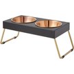 Show in main carousel: Frisco Copper Stainless Steel Elevated Foldable Double Dog & Cat Bowls, 5 Cup slide 7 of 10