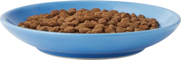 Show full view: Frisco Cat Face Non-skid Ceramic Cat Dish, Blue, 0.5 cup, 1 count slide 5 of 8