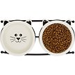 Show in main carousel: Frisco Cat Face Non-skid Elevated Double Ceramic Cat Bowl, 0.5 cup slide 6 of 8