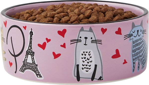 Show full view: Frisco Paris Non-skid Ceramic Cat Dish, 1.5 cup slide 4 of 8