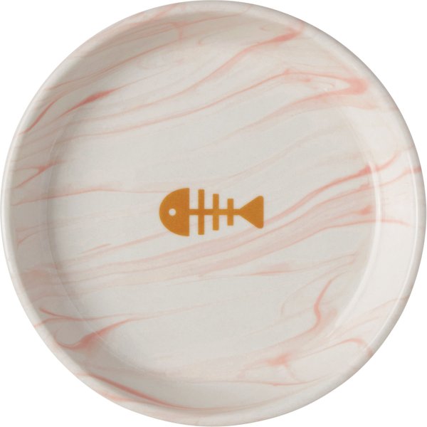 Show full view: Frisco Marble Design Non-skid Ceramic Cat Dish, 0.5 cup slide 4 of 7