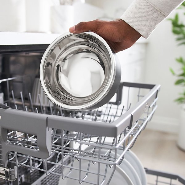 Show full view: Frisco Two-Toned Double Wall Insulated Dog & Cat Bowl, Black, 6 cup, 1 count slide 6 of 9