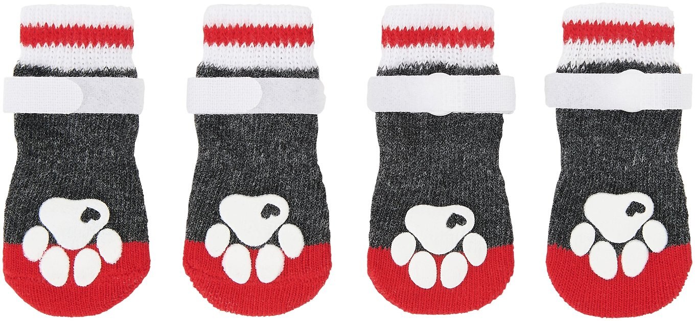 FRISCO NonSkid Dog Socks, Heather Gray, Size 6 Chewy Canada
