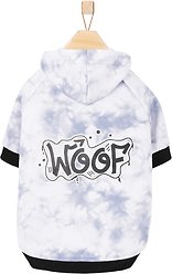 Frisco Woof Tiedye Print Dog & Cat Hoodie, Small