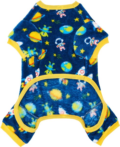 Show full view: Frisco Dog & Cat Cozy Plush Fleece PJs, Outer Space, XX-Large slide 4 of 7