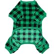Show in main carousel: Frisco Dog & Cat Cozy Plush Fleece PJs, Green Plaid, XX-Large slide 4 of 6