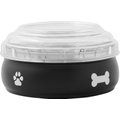 Frisco Travel Non-skid Stainless Steel Dog & Cat Bowl, Black, Medium: 3 cup