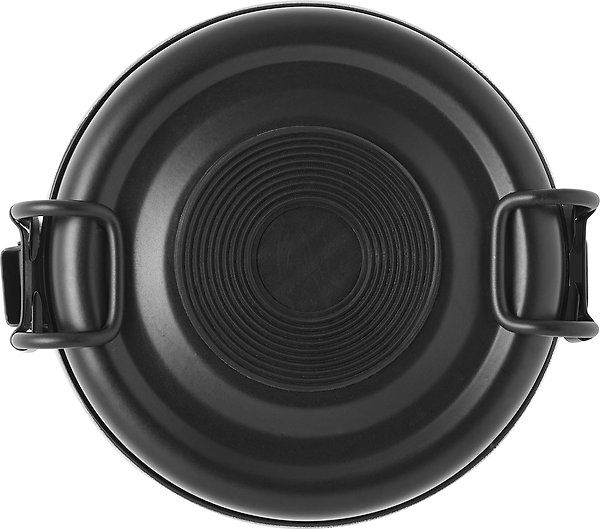 Show full view: Frisco Complete Travel Stainless Steel Dog & Cat Feeder Bowl, Black, Small slide 7 of 9