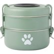 Show in main carousel: Frisco Complete Travel Stainless Steel Dog & Cat Feeder Bowl, Artichoke Green, Large slide 1 of 9