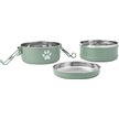 Show in main carousel: Frisco Complete Travel Stainless Steel Dog & Cat Feeder Bowl, Artichoke Green, Large slide 5 of 9