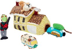 Frisco Holiday House Hide & Seek Puzzle Plush Squeaky Dog Toy, Medium