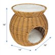 Show in main carousel: Frisco Round Wicker Cat Condo with Top Perch, Natural slide 2 of 6