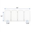 Show in main carousel: Frisco Arch 4-Panel Solid Wood Dog Gate, 36-in, White slide 2 of 6
