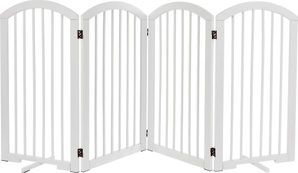 Show full view: Frisco Arch 4-Panel Solid Wood Dog Gate, 36-in, White slide 3 of 6