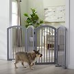 Show in main carousel: Frisco Arch 4-Panel Solid Wood Dog Gate, 36-in, Gray slide 1 of 6