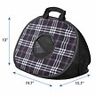 Show in main carousel: Frisco Collapsible Cat Carrier Bag, Black Plaid slide 2 of 8