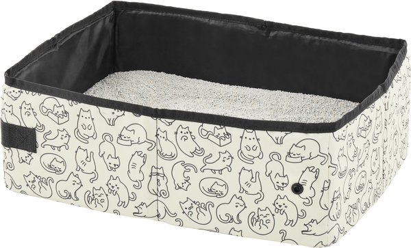 Show full view: Frisco Collapsible Cat Cage, Litter Box, & Mat, Animal Sketch slide 4 of 10