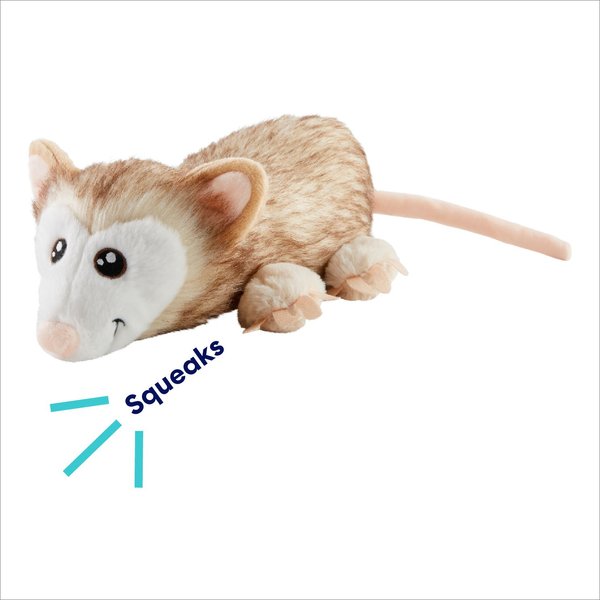 Squeaky possum 2024 dog toy