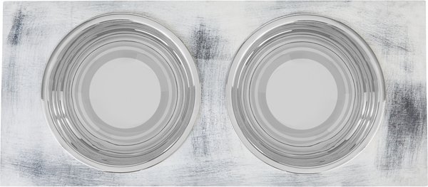 Show full view: Frisco Premium Wood Elevated Storage Station Dog Bowl, Large: 10 cup slide 3 of 7