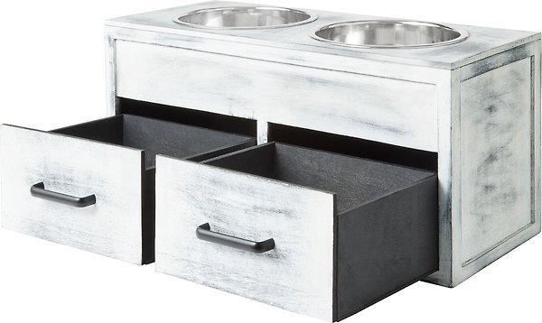 Show full view: Frisco Premium Wood Elevated Storage Station Dog Bowl, Large: 10 cup slide 4 of 7