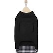 Show in main carousel: Frisco Plaid Cable Knit Dog & Cat Sweater, XX-Large, Black slide 4 of 8