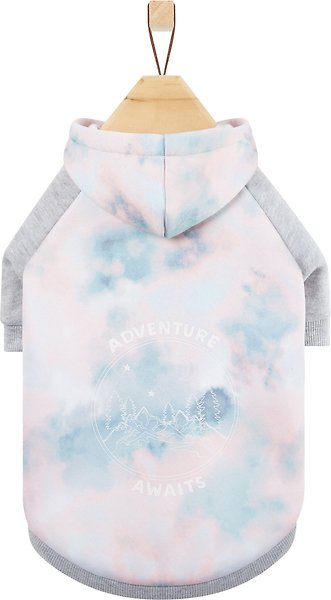 Show full view: Frisco Pink Tie Dye Dog & Cat Hoodie, X-Large slide 3 of 9