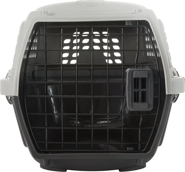Show full view: Frisco Two Door Plastic Dog & Cat Kennel, 22-in, Grey, Small slide 4 of 7