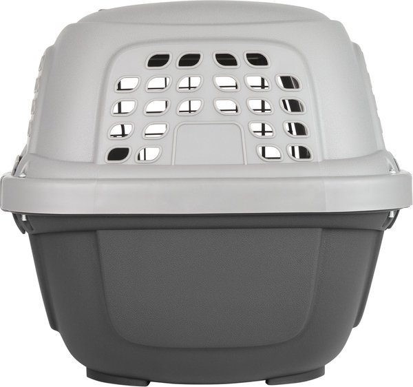 Show full view: Frisco Two Door Plastic Dog & Cat Kennel, 22-in, Grey, Small slide 5 of 7