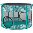 Show in main carousel: Frisco Mesh Outdoor Pop-up Cat Round Playpen & Tunnel, Leaf, 36-in L x 24-in H slide 4 of 9