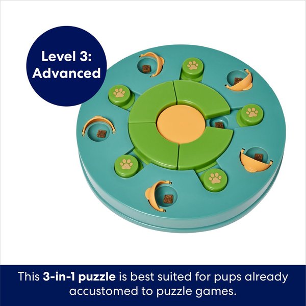 FRISCO 3-in-1 Interactive Puzzle Dog Toy, Advanced 