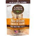 Earth Animal No-Hide Medium Rolls Long Lasting Natural Rawhide Alternative Chicken Recipe Chew Dog Treats, 2 count