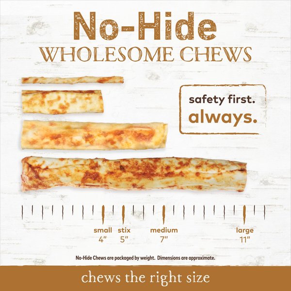 Show full view: Earth Animal No-Hide Medium Rolls Long Lasting Natural Rawhide Alternative Venison Recipe Chew Dog Treats, 2 count slide 4 of 10