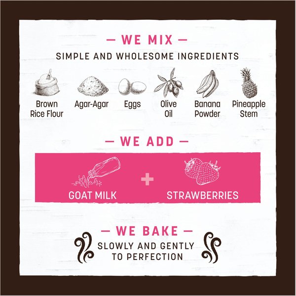 Show full view: Earth Animal No-Hide Strips Thin Natural Strawberries & Cream Seasonal Recipe Chew Dog Treats, 4 count slide 7 of 10