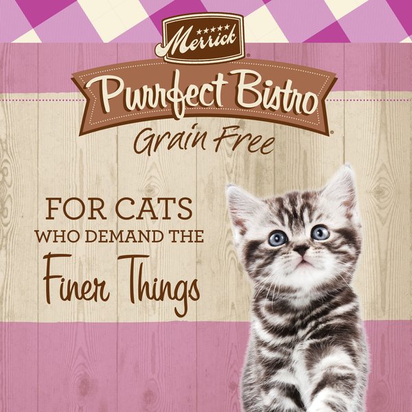 Show full view: Merrick Purrfect Bistro Grain-Free Healthy Kitten Recipe Dry Cat Food, 3.18-kg bag slide 3 of 10