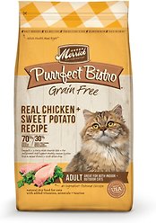 Merrick Purrfect Bistro Grain-Free Real Chicken + Sweet Potato Recipe Adult Dry Cat Food, 1.81-kg bag